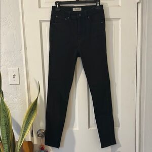 Madewell Black Denim Skinny Jeans